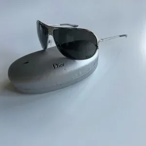 Dior | Accessories | Vintage Hard Dior Silver Sunglasses  display picture 1